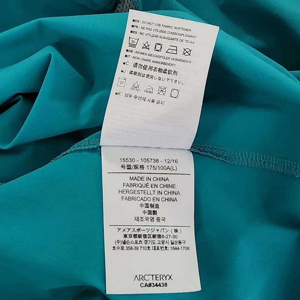Arcteryx Psiphon SL Pullover Womens Large Blue 1/2 Zip Technical Hooded Jacket - Picture 7 of 11